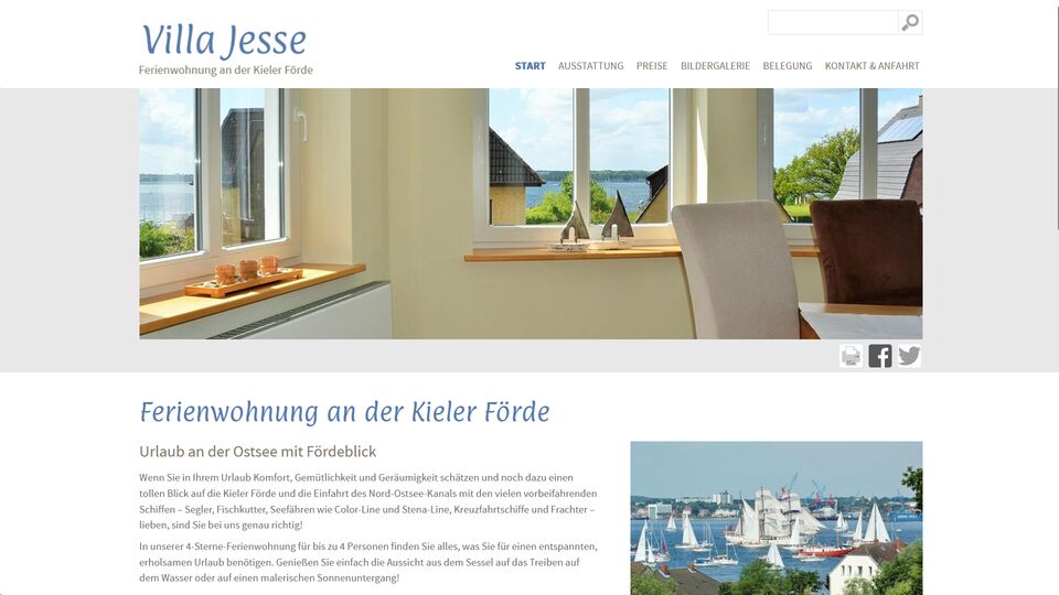 Villa Jesse - Ferienwohnung an der Kieler Förde