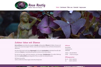 Rosa Rostig Blumen