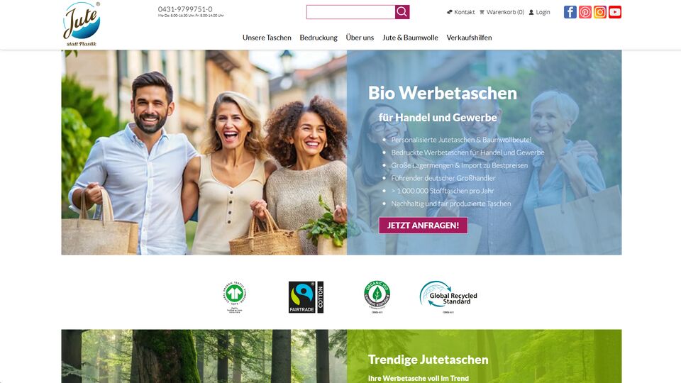 Jute statt Plastik